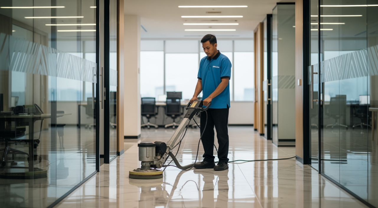 Read more about the article Outsourcing Cleaning Service Cempaka Putih-Standar Profesional Untuk Area Komersial Bersama BINCare\