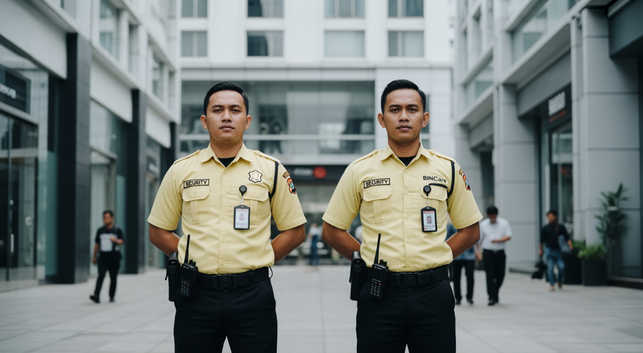Read more about the article Outsourcing Security Serpong-Satpam Ramah Dan Siap Siaga Di Area Komersial Dari BINCare